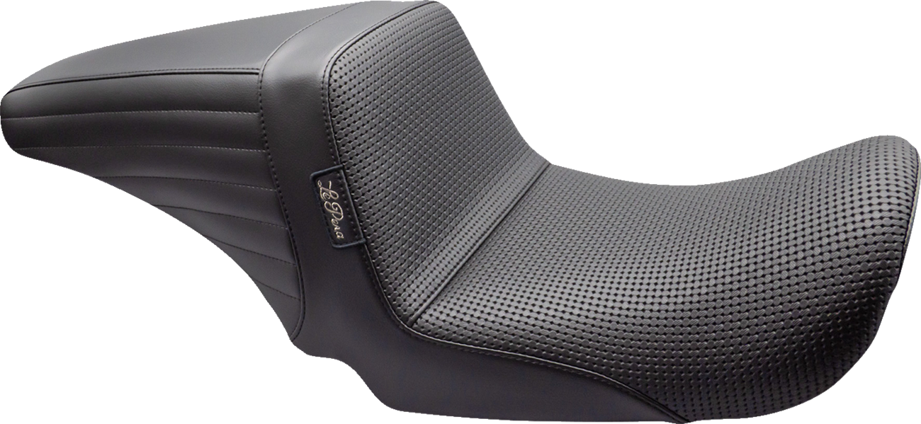 LE PERA Kickflip Up Front Seat - Basketweave - Black - Dyna '06-'17 LKU-591BW