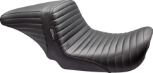 LE PERA Kickflip Up Front Seat - Pleated - Black - Dyna '06-'17 LKU-591PT