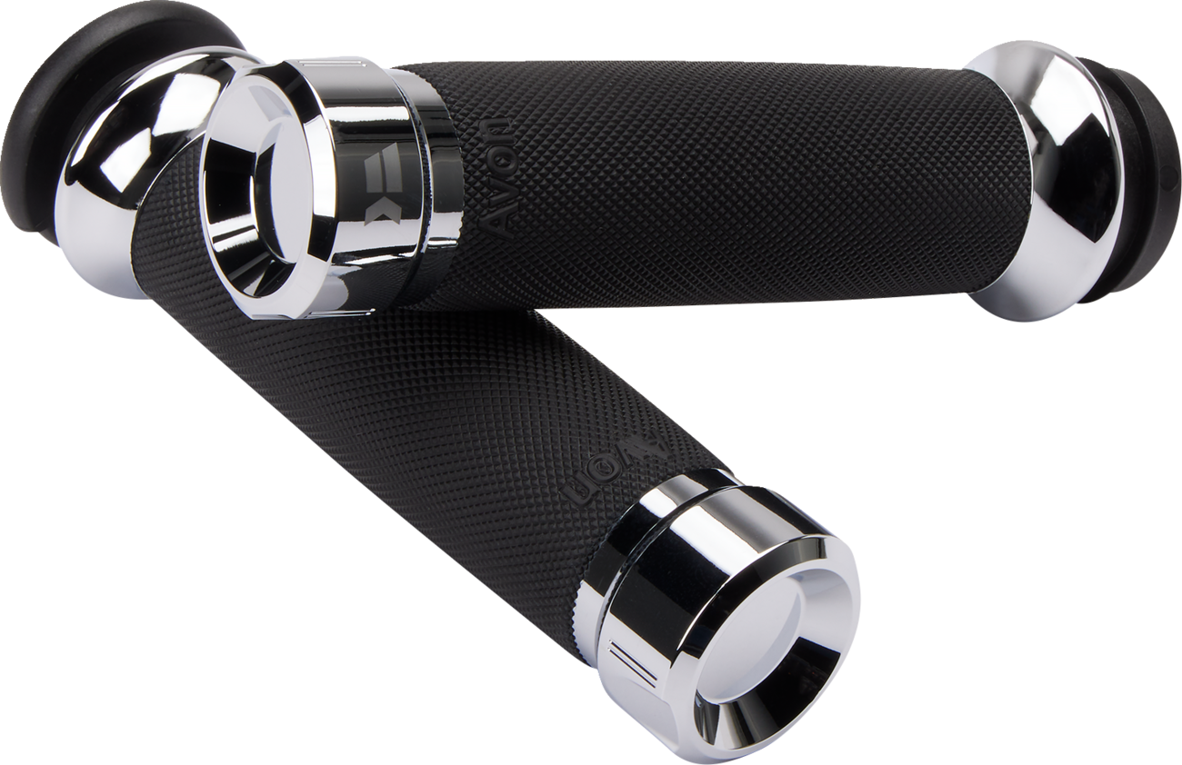 KHROME WERKS Klassic Grips - Custom Contour - TBW - Chrome 500185