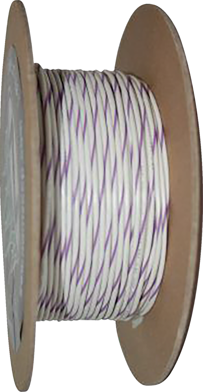NAMZ 100' Wire Spool - 20 Gauge - White/Violet NWR-97-100-20