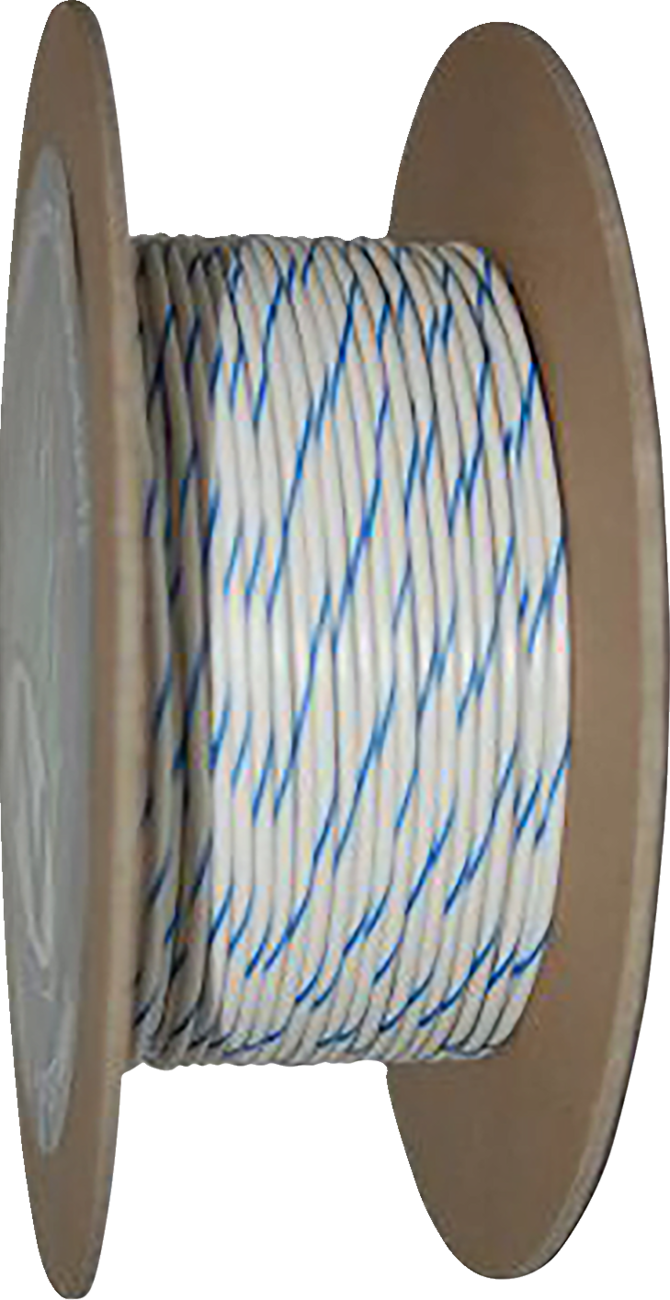 NAMZ 100' Wire Spool - 20 Gauge - White/Blue NWR-96-100-20
