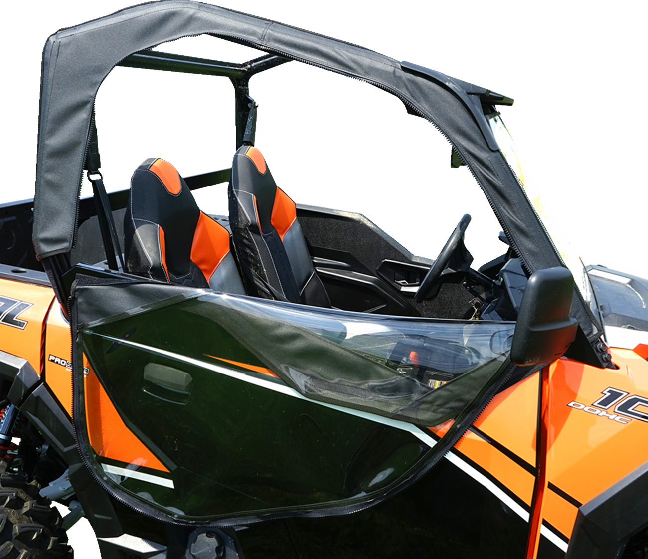 SEIZMIK Soft Upper Door - Black/Clear - Polaris - General 51-20982
