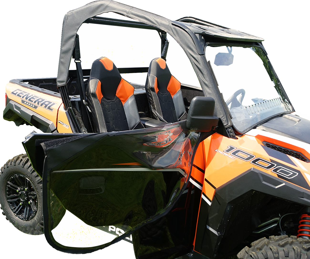 SEIZMIK Soft Upper Door - Black/Clear - Polaris - General 51-20982