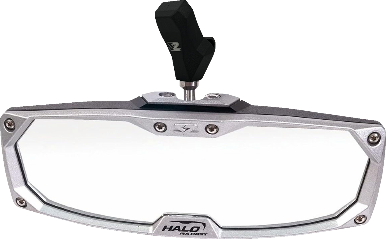 SEIZMIK Mirror - Halo R - Rear View - Rectangle - Black w/Silver Bezel - Each - CF Moto 56-18033