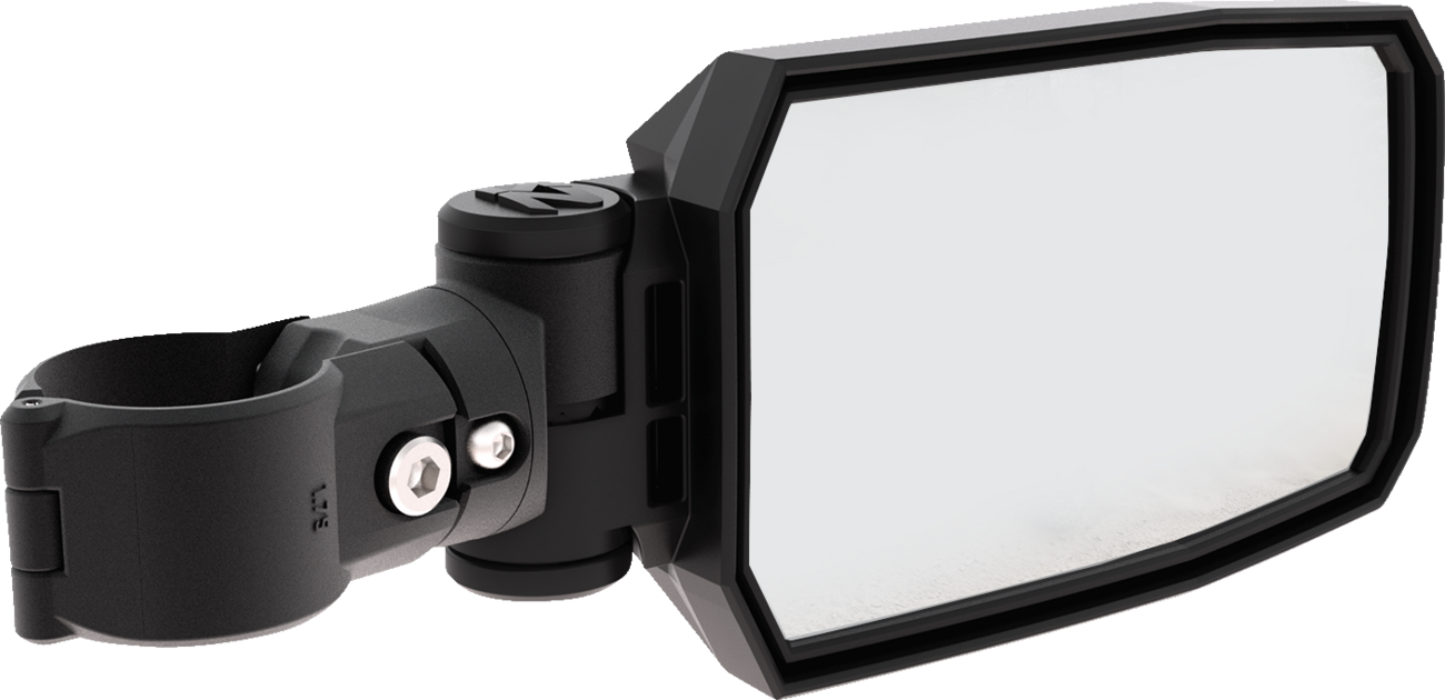 SEIZMIK Mirrors - Trailrider - Side View - Rectangle - Black - 1.75" ROPS - Pair 56-90093KIT