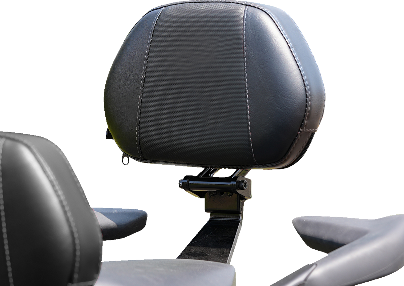 SHOW CHROME Ballistic Passenger Backrest - Black - Ryker '19-'23 41-420C