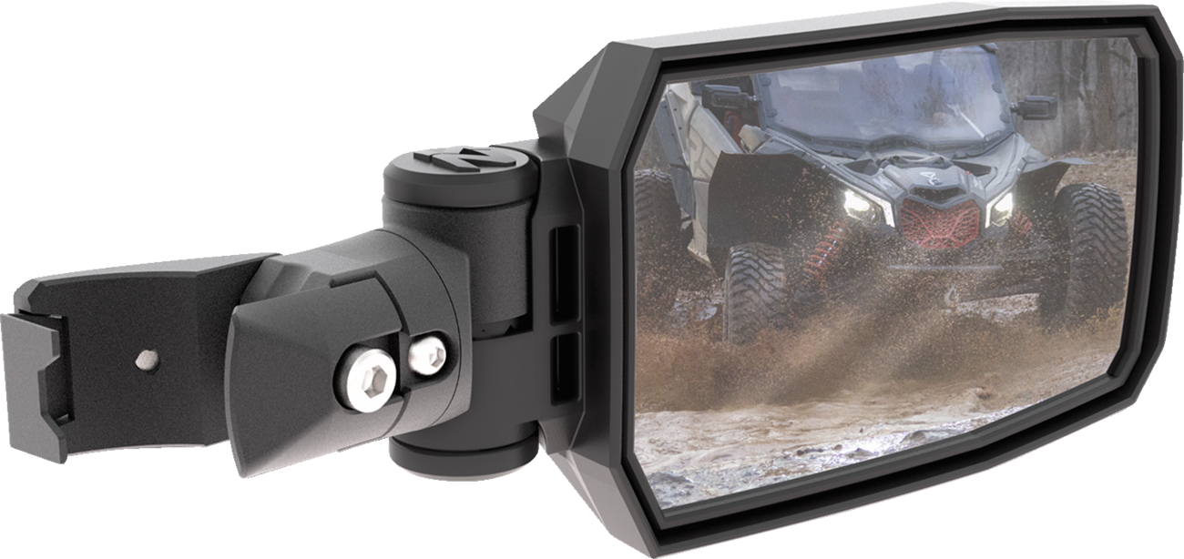 SEIZMIK Mirrors - Trailrider - Side View - Rectangle - Black - 1.875"/2" ROPS - Pair 56-90094KIT