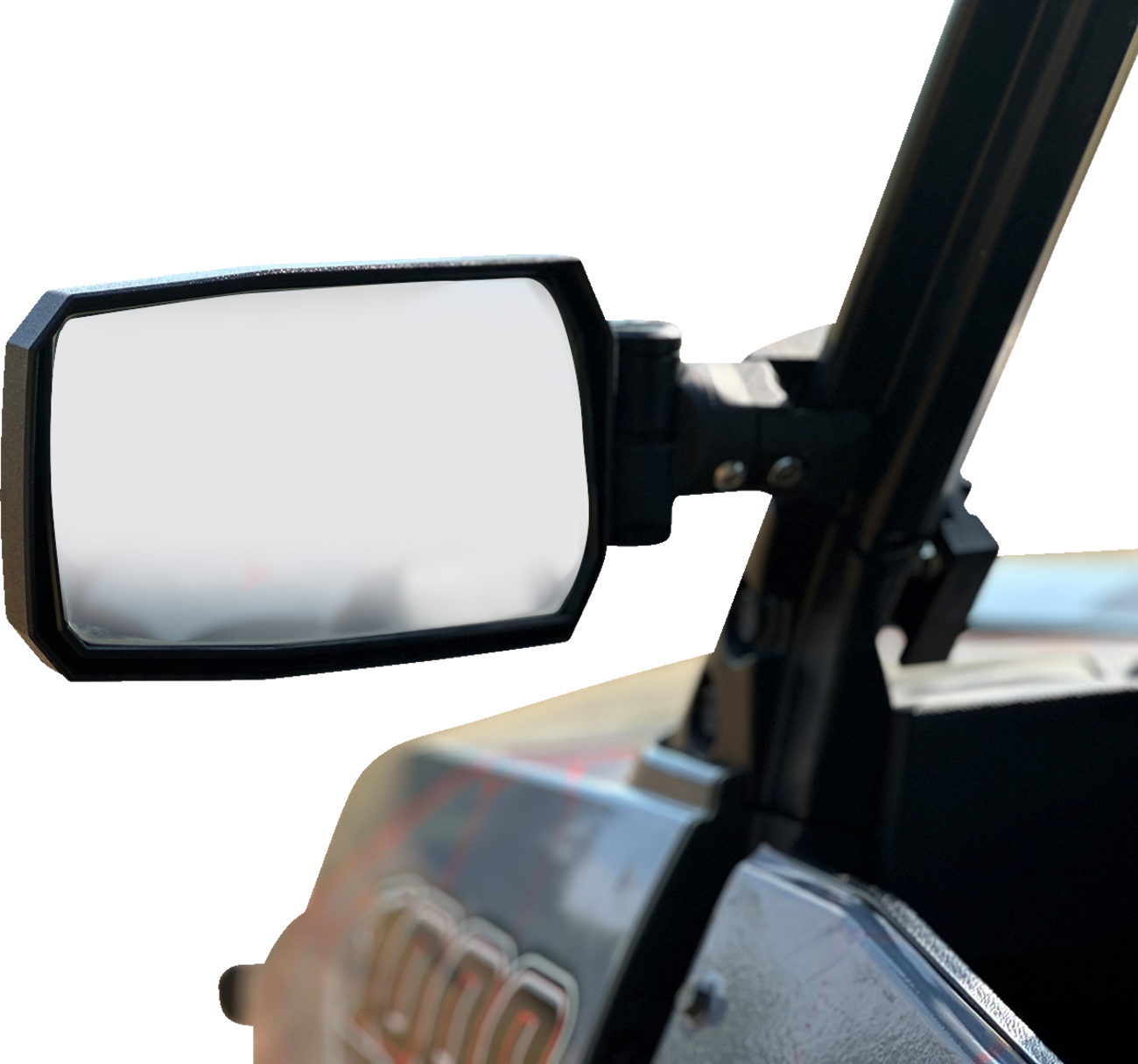 SEIZMIK Mirrors - Trailrider - Side View - Rectangle - Black - 1.75" ROPS - Pair 56-90093KIT