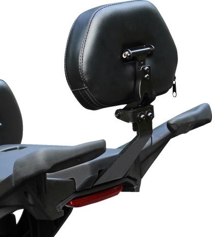 SHOW CHROME Ballistic Passenger Backrest - Black - Ryker '19-'23 41-420C
