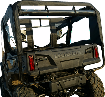 SEIZMIK Soft Doors - Middle/Rear Windows - Black/Clear - Honda - Pioneer 51-20983