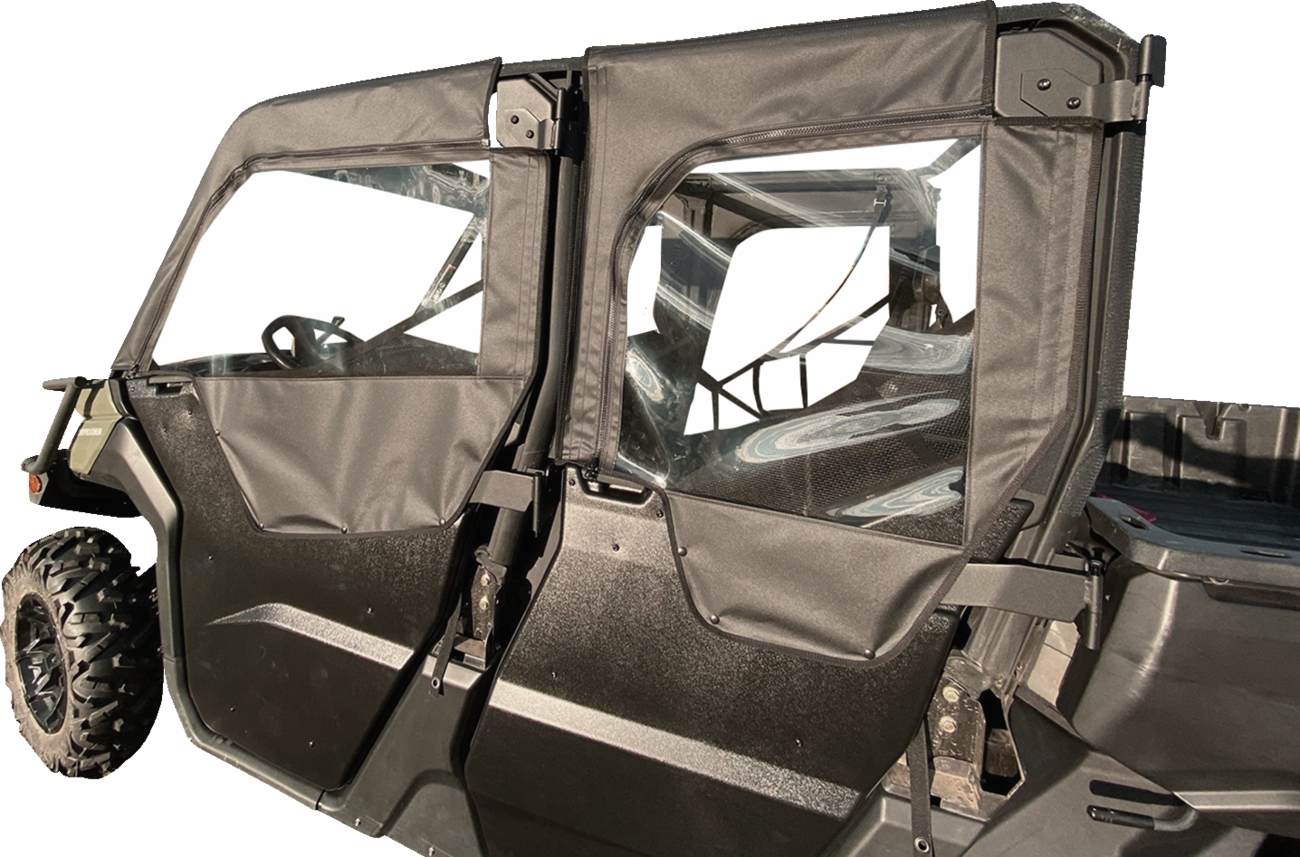 SEIZMIK Soft Upper Doors - Black/Clear - Can-Am - Defender - '17-'25 51-20986