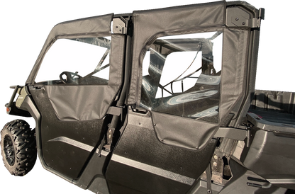 SEIZMIK Soft Upper Doors - Black/Clear - Can-Am - Defender - '17-'25 51-20986