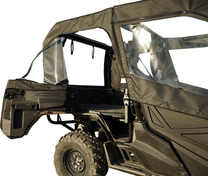 SEIZMIK Soft Doors - Middle/Rear Windows - Black/Clear - Honda - Pioneer 51-20983