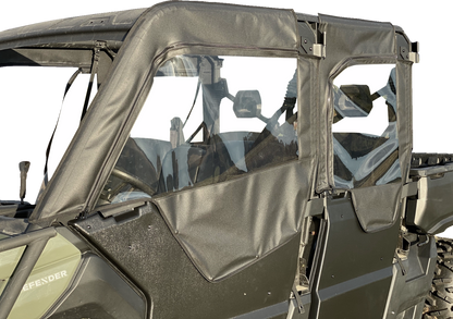 SEIZMIK Soft Upper Doors - Black/Clear - Can-Am - Defender - '17-'25 51-20986
