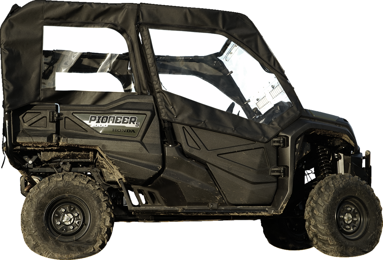 SEIZMIK Soft Doors - Middle/Rear Windows - Black/Clear - Honda - Pioneer 51-20983