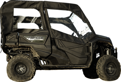 SEIZMIK Soft Doors - Middle/Rear Windows - Black/Clear - Honda - Pioneer 51-20983