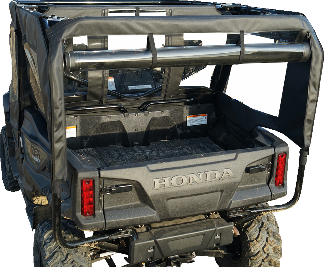 SEIZMIK Soft Doors - Middle/Rear Windows - Black/Clear - Honda - Pioneer 51-20983