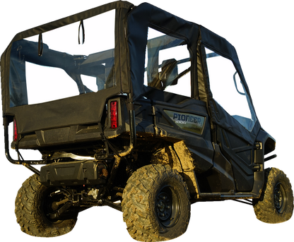 SEIZMIK Soft Doors - Middle/Rear Windows - Black/Clear - Honda - Pioneer 51-20983
