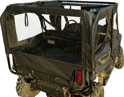 SEIZMIK Soft Doors - Middle/Rear Windows - Black/Clear - Honda - Pioneer 51-20983