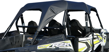 SEIZMIK Soft Upper Doors - Rear Window - Roof - Black/Clear - Polaris - RZR 51-20990