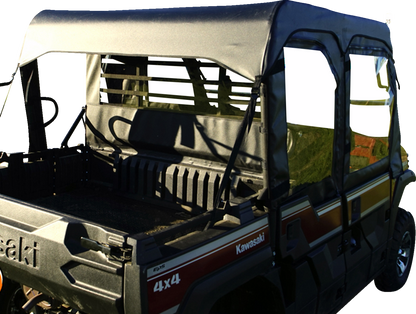 SEIZMIK Soft Upper Doors - Black/Clear - Kawasaki - Mule 51-20989