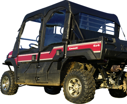 SEIZMIK Soft Upper Doors - Black/Clear - Kawasaki - Mule 51-20989