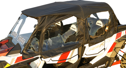 SEIZMIK Soft Upper Doors - Rear Window - Roof - Black/Clear - Polaris - RZR 51-20990