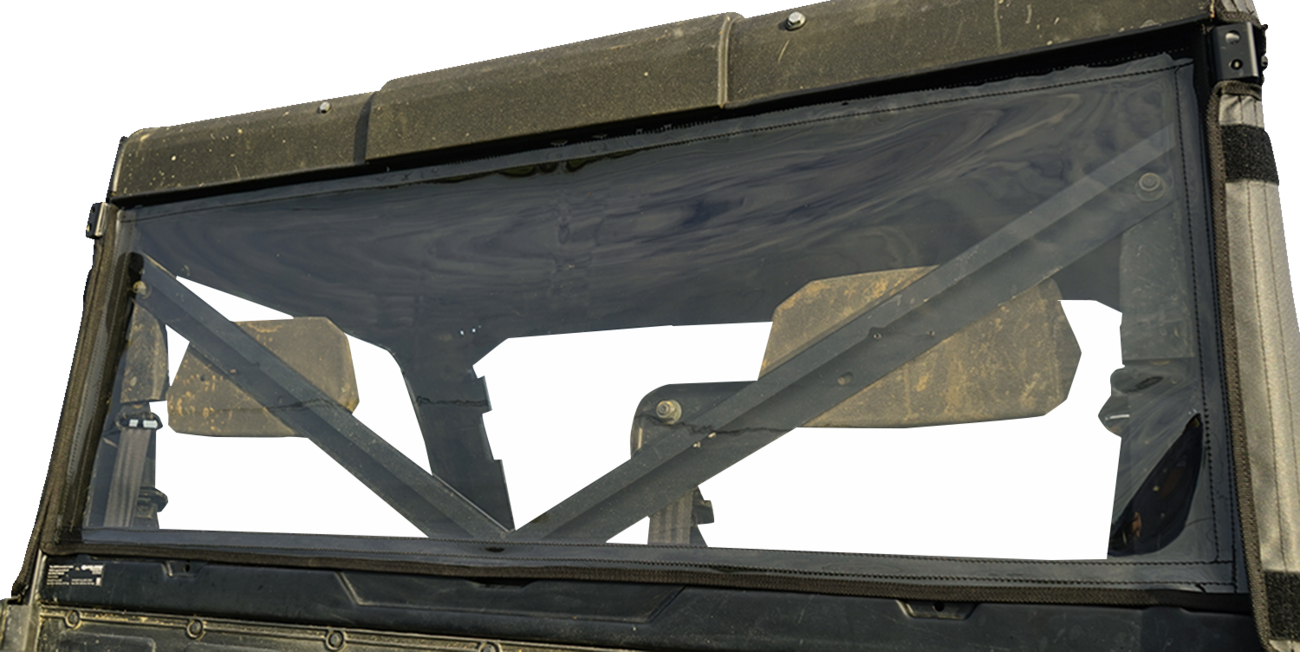 SEIZMIK Soft Full Doors - Rear Window - Black/Clear - Polaris - Ranger 51-20992
