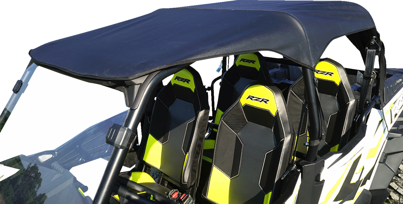 SEIZMIK Soft Upper Doors - Rear Window - Roof - Black/Clear - Polaris - RZR 51-20990
