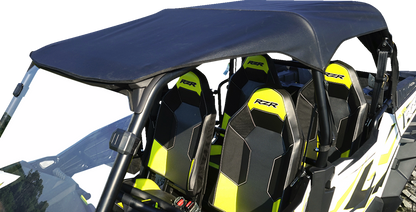SEIZMIK Soft Upper Doors - Rear Window - Roof - Black/Clear - Polaris - RZR 51-20990