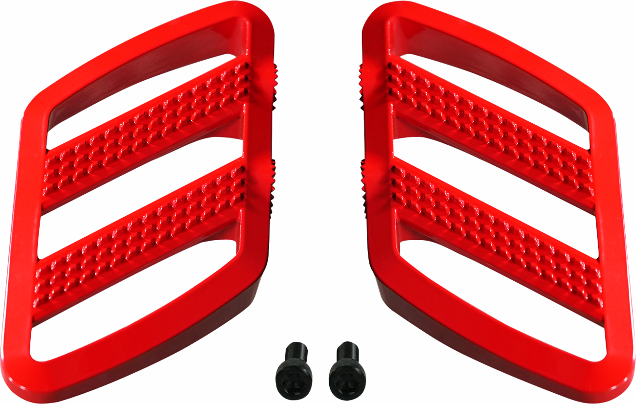 SHOW CHROME Combat Boards - Driver - Red - Ryker '19-'24 41-426RD