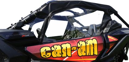 SEIZMIK Soft Upper Doors - Black/Clear - Can-Am - Maverick 51-20993