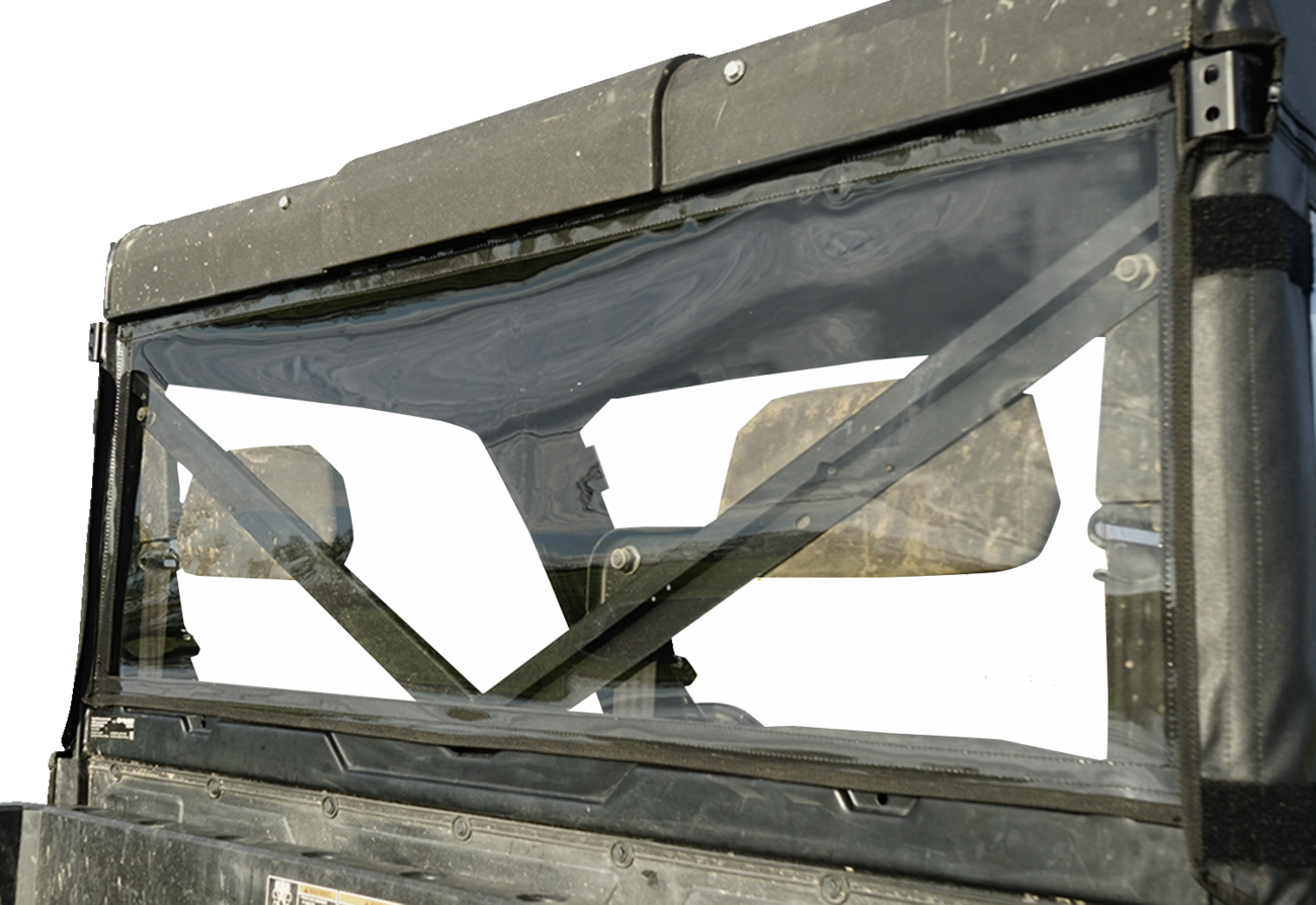SEIZMIK Soft Full Doors - Rear Window - Black/Clear - Polaris - Ranger 51-20992