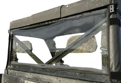 SEIZMIK Soft Full Doors - Rear Window - Black/Clear - Polaris - Ranger 51-20992