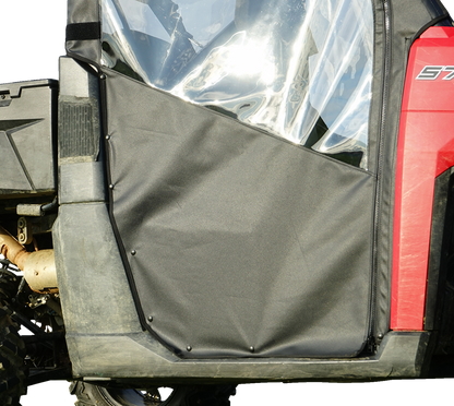 SEIZMIK Soft Full Doors - Rear Window - Black/Clear - Polaris - Ranger 51-20992