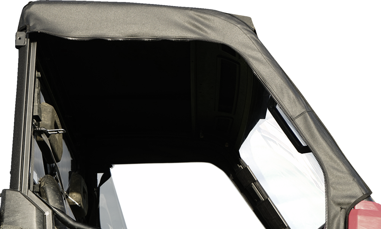 SEIZMIK Soft Full Doors - Rear Window - Black/Clear - Polaris - Ranger 51-20992