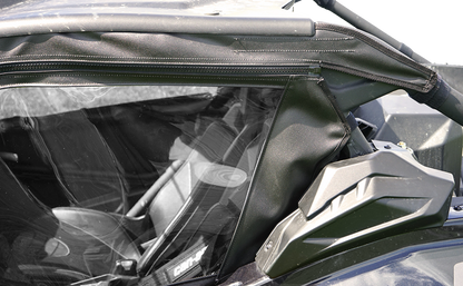 SEIZMIK Soft Upper Doors - Black/Clear - Can-Am - Maverick 51-20993
