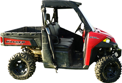 SEIZMIK Soft Full Doors - Rear Window - Black/Clear - Polaris - Ranger 51-20992