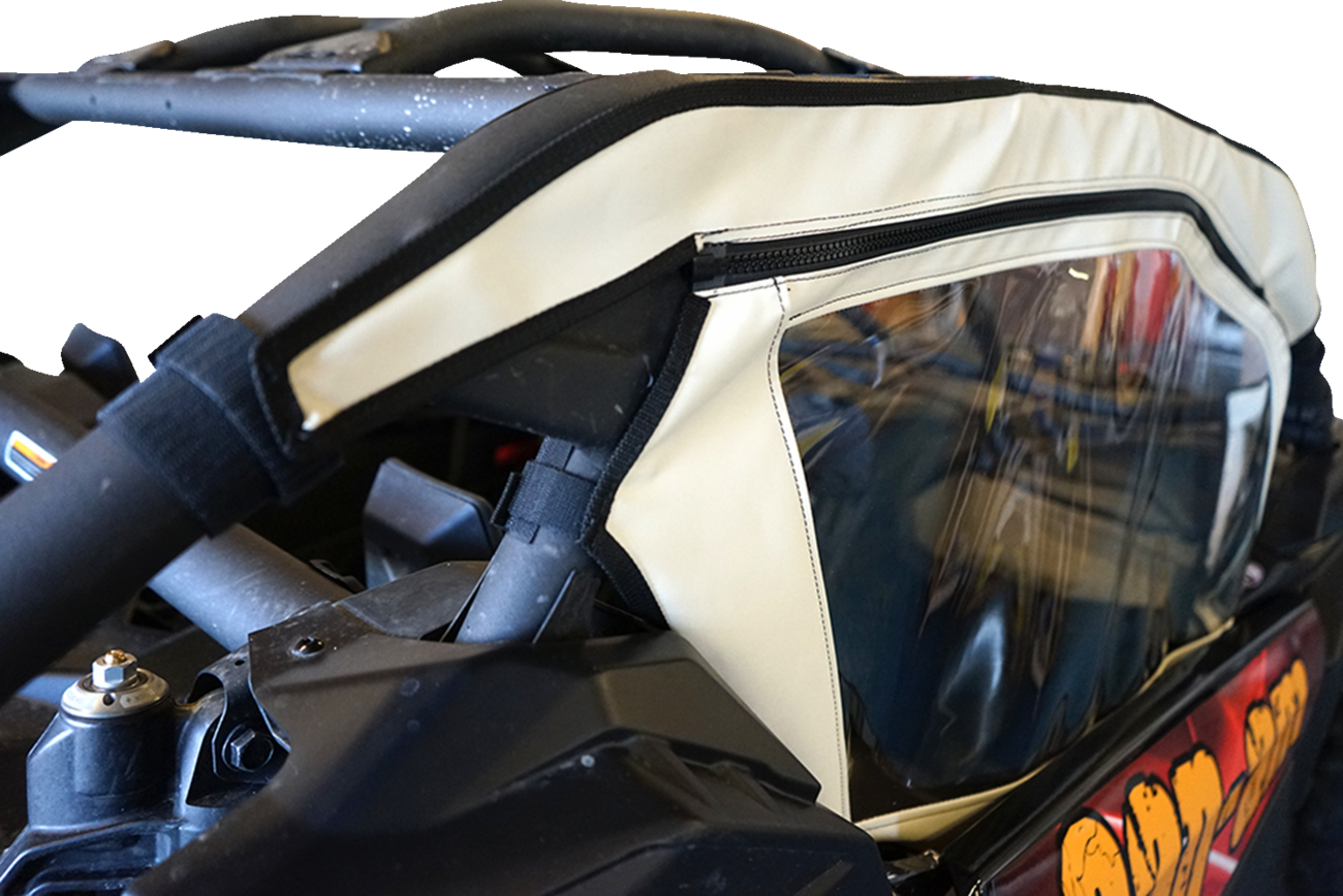 SEIZMIK Soft Upper Doors - Black/Clear - Can-Am - Maverick 51-20993