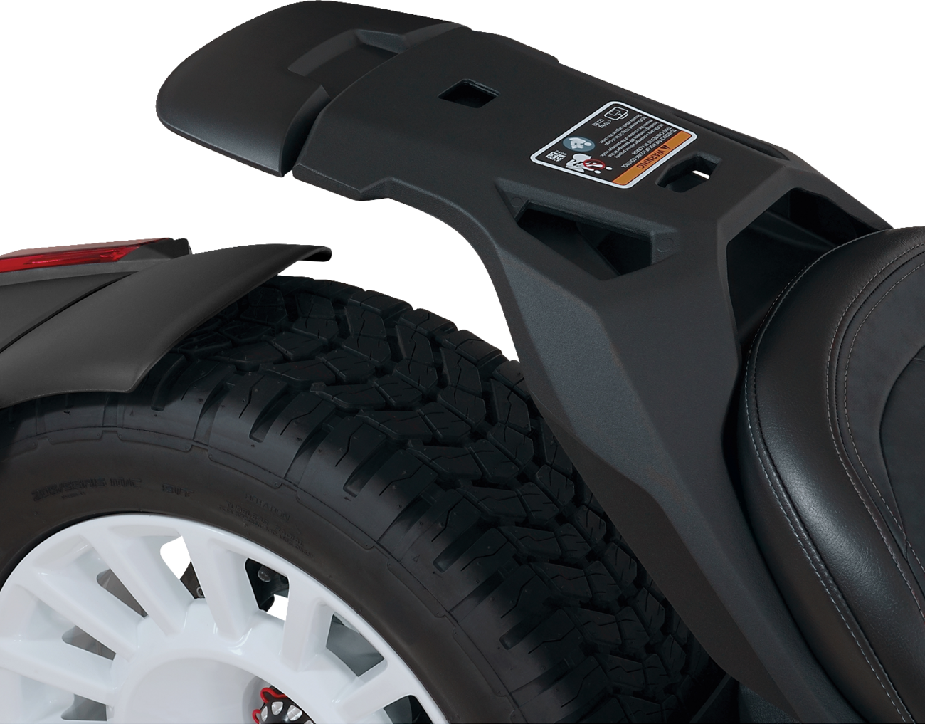 SHOW CHROME Max Mount Cover - Black Stitched - Can-Am Ryker H40-403CBK