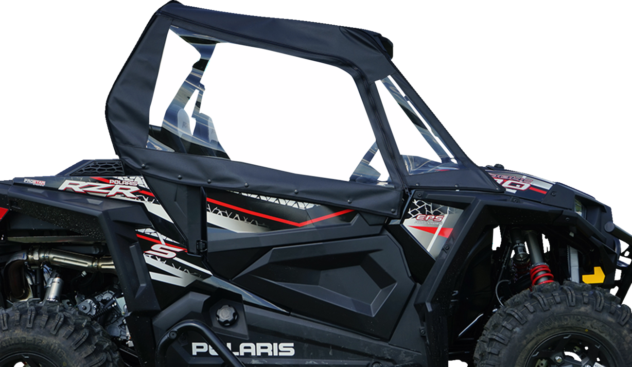 SEIZMIK Soft Enclosure - Upper - Black/Clear - Polaris - RZR 51-20995