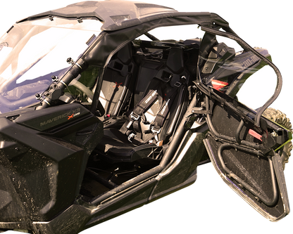 SEIZMIK Soft Upper Doors - Black/Clear - Can-Am - Maverick 51-20993