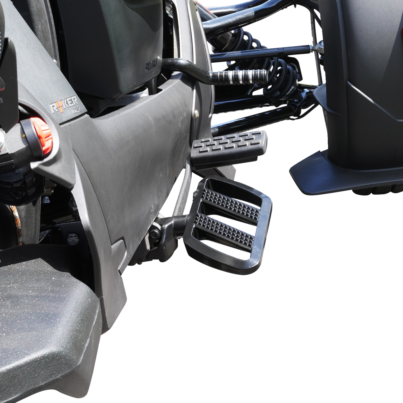 SHOW CHROME Combat Boards - Driver - Stealth Black - Ryker '19-'24 41-426BK