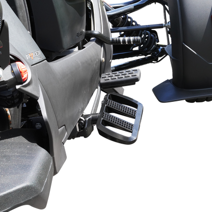 SHOW CHROME Combat Boards - Driver - Stealth Black - Ryker '19-'24 41-426BK