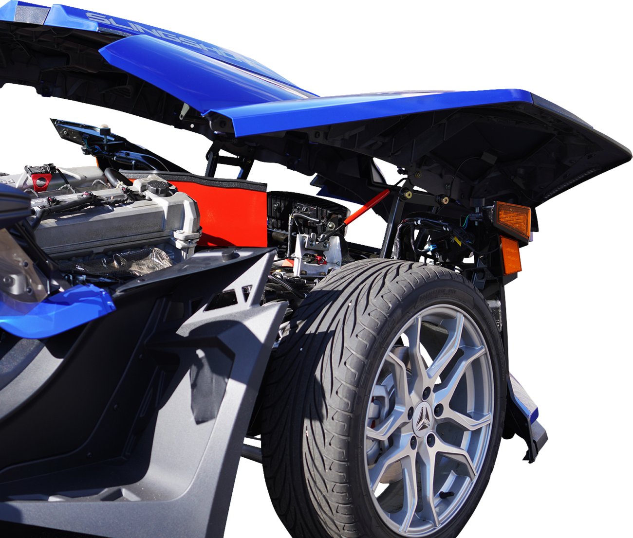 SHOW CHROME Hood Rod - Adjustable - Polaris Slingshot 44-110