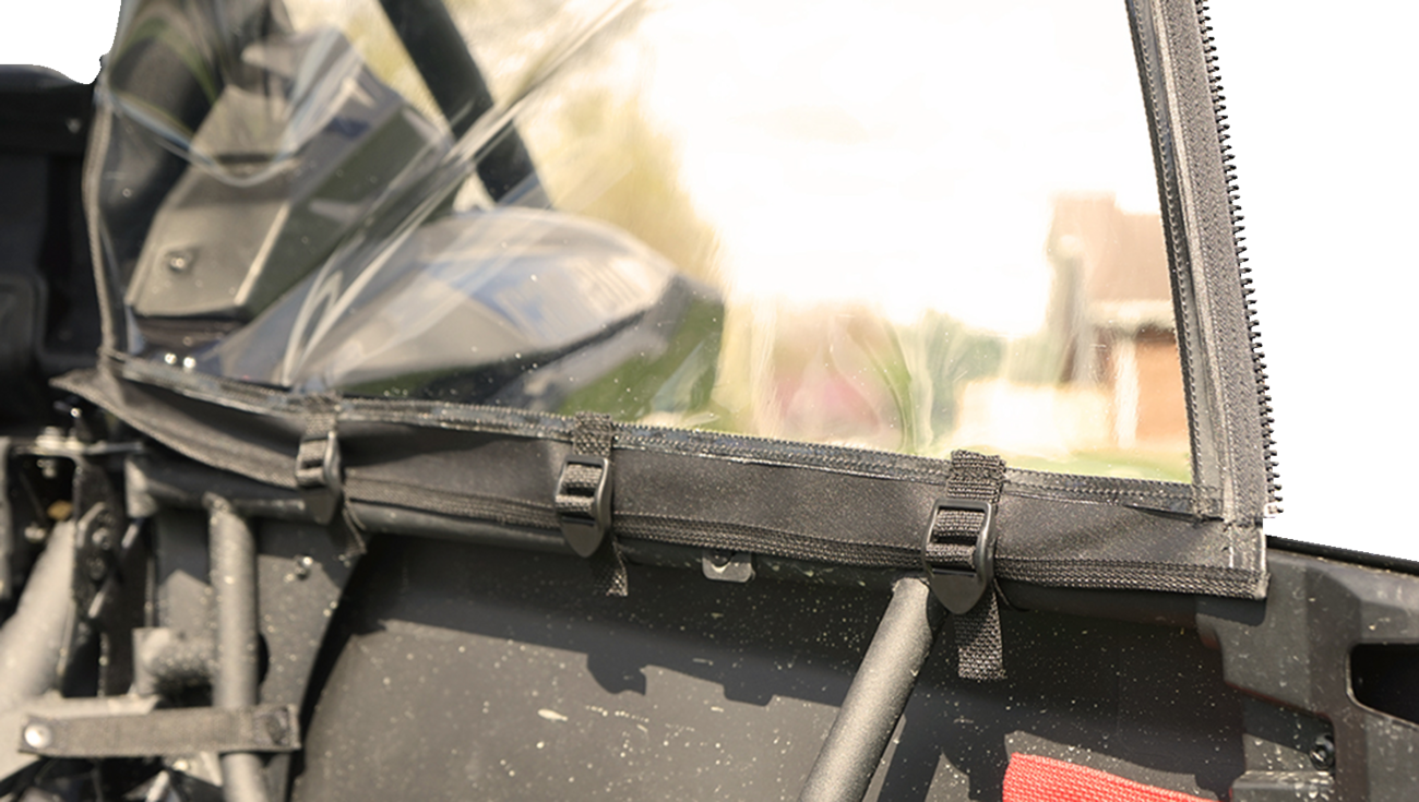 SEIZMIK Soft Upper Doors - Black/Clear - Can-Am - Maverick 51-20993