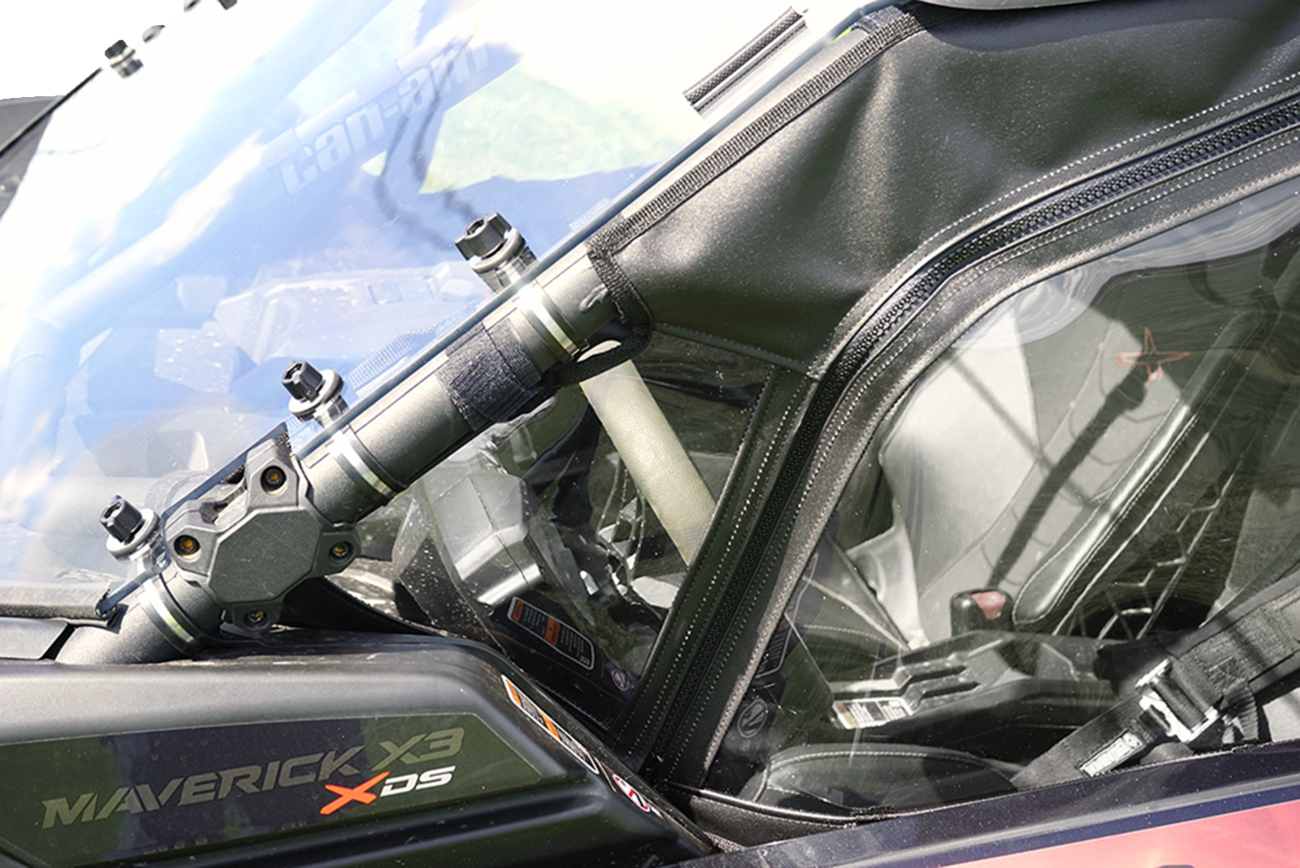 SEIZMIK Soft Upper Doors - Black/Clear - Can-Am - Maverick 51-20993