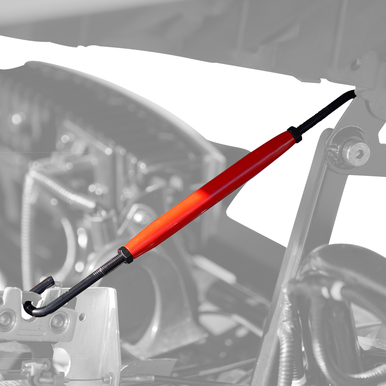 SHOW CHROME Hood Rod - Adjustable - Polaris Slingshot 44-110