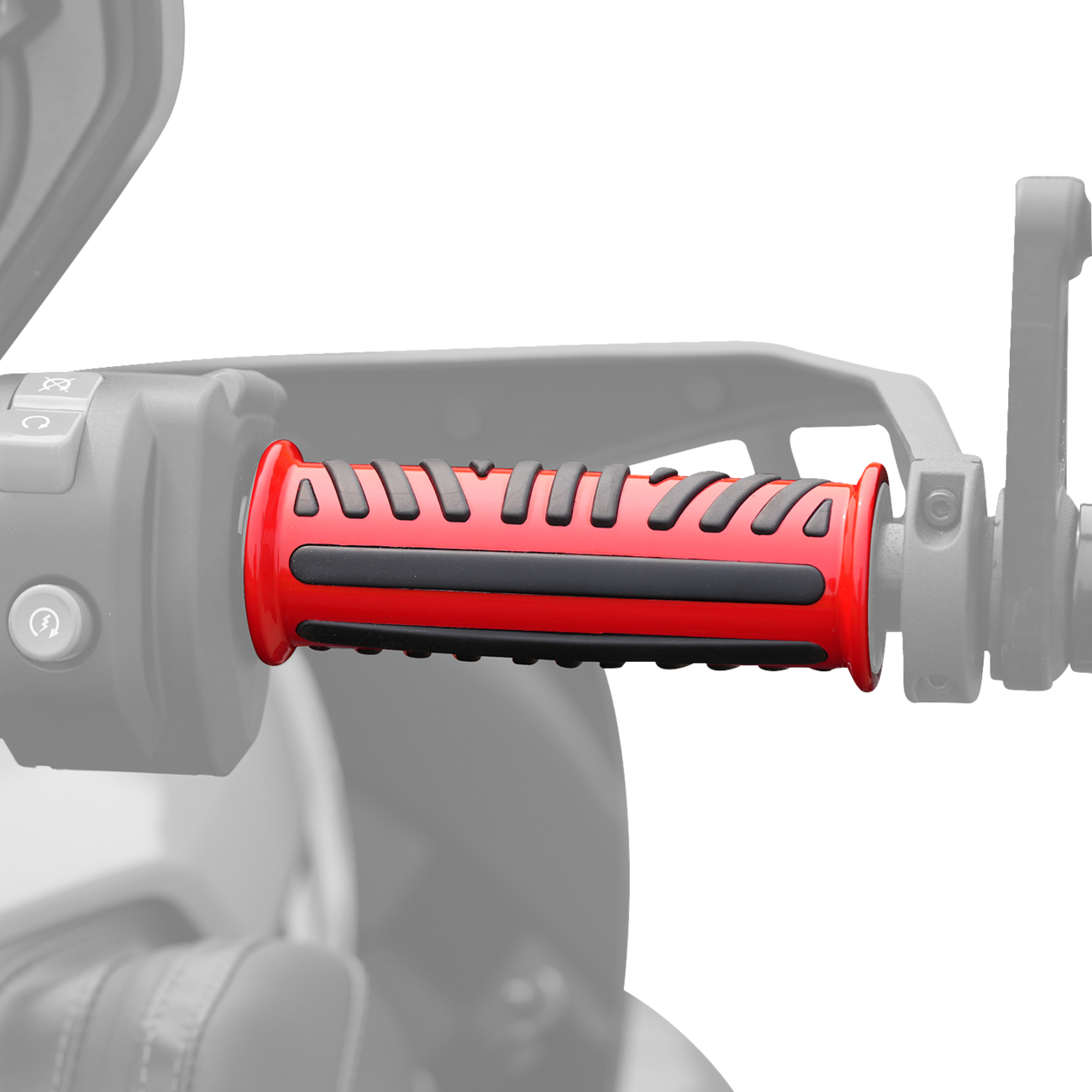 SHOW CHROME Combat Grips - Ryker - Red 17-455RD