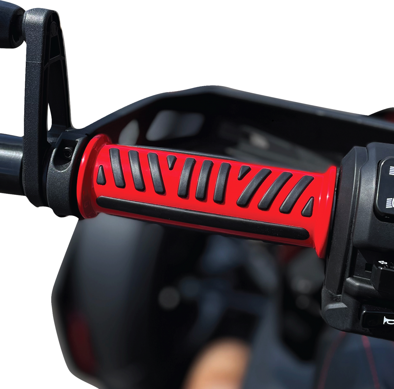 SHOW CHROME Combat Grips - Ryker - Red 17-455RD